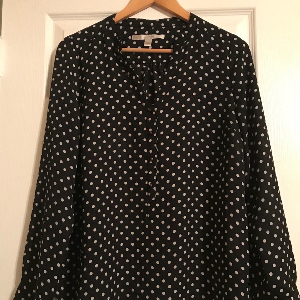 Lauren Conrad Polka Dot Blouse
